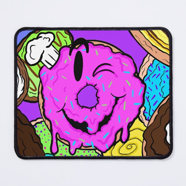 Item preview, Happy Pink Sprinkle Donut | Cute Kawaii Donut Illustration designed and sold by Let There Be Art Studio.