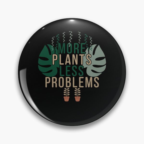 Item preview, More Plants Less Problems Botanical Typography Shirt designed and sold by Daily Mood Tees.