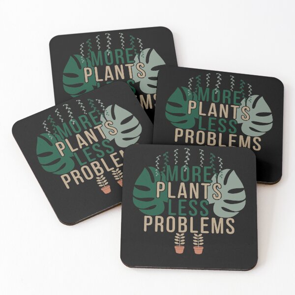 Item preview, More Plants Less Problems Botanical Typography Shirt designed and sold by Daily Mood Tees.
