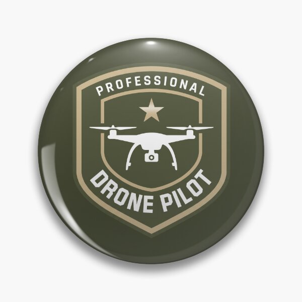 Item preview, Military Green Professional Drone Pilot Tactical Flight Crest Emblem designed and sold by KiwiRider.