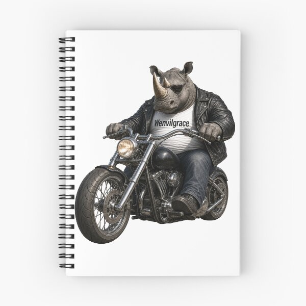 Item preview, Biker Rhino Gift designed and sold by Wenvilgrace.