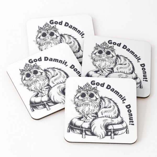 Item preview, God Damnit, Donut! – Princess Donut designed and sold by Leslie Makes Art & Crafts.