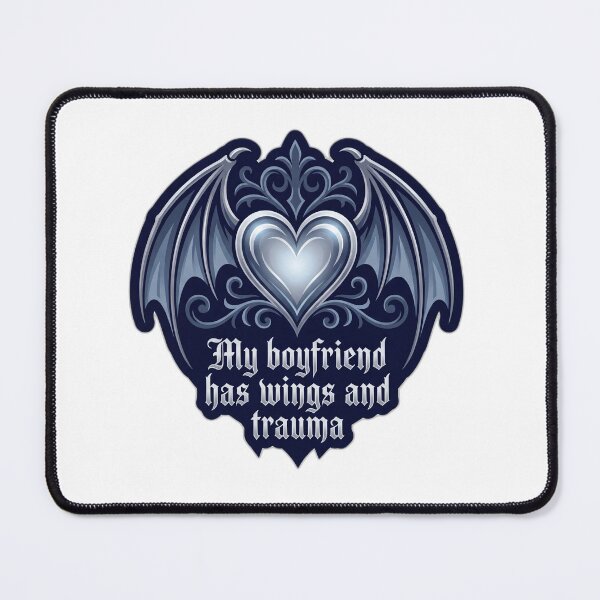 Item preview, My Boyfriend Has Wings And Trauma Romantasy designed and sold by ryanguas.