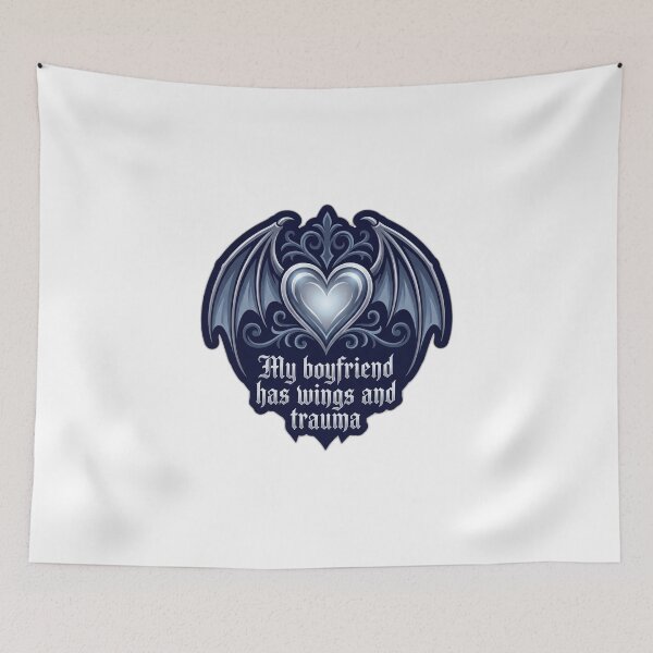 Item preview, My Boyfriend Has Wings And Trauma Romantasy designed and sold by ryanguas.