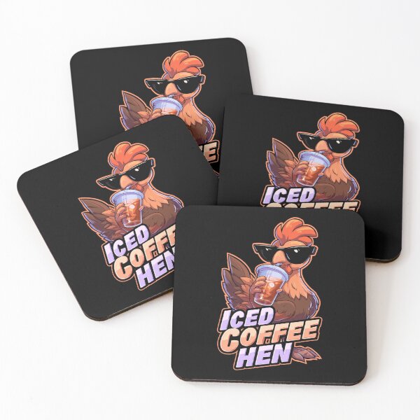 Item preview, Iced Coffee Hen Funny Coffee and Hen Lovers Design designed and sold by DarkRelicStudio.