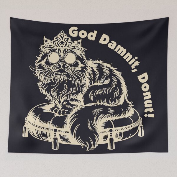 Item preview, God Damnit, Donut! – Princess Donut designed and sold by Leslie Makes Art & Crafts.
