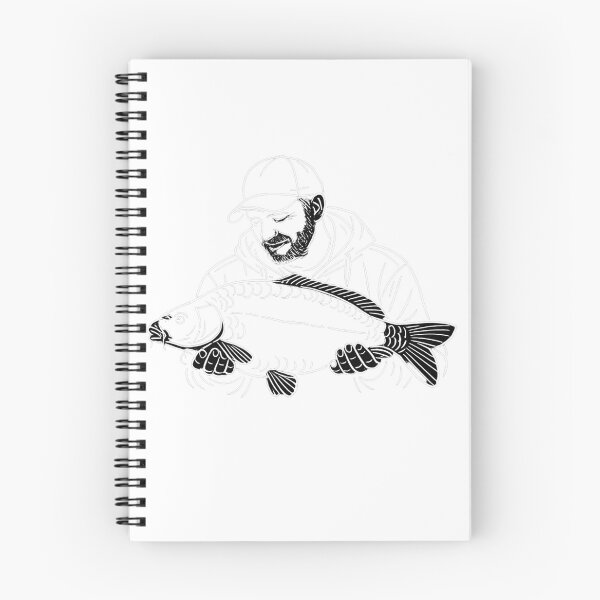 Item preview, Carp Angler Big Catch Minimal Line Art | Carp Fishing Design designed and sold by Tee Visions.