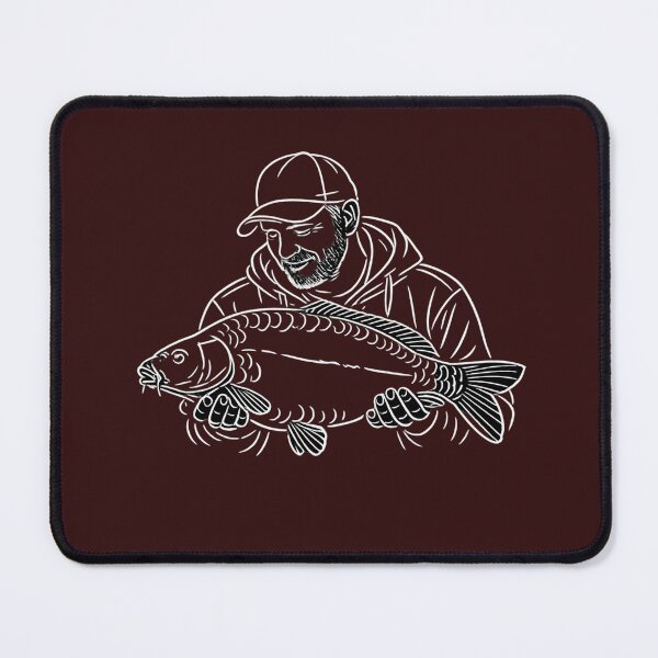Item preview, Carp Angler Big Catch Minimal Line Art | Carp Fishing Design designed and sold by Tee Visions.