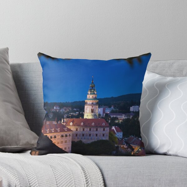 Item preview, Český Krumlov Castle tower at blue hour, Czech Republic designed and sold by RastislavS.