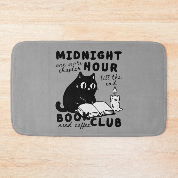Item preview, Black Cat Reading, Midnight Hour Book Club, Cats, Coffee and Books, One More Chapter, Bookish designed and sold by Forevermore.