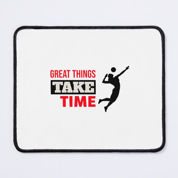 Item preview, Great Things Take Time Volleyball Player Art designed and sold by AhinoraArtShop.