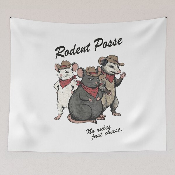 Item preview, Vintage Cowboy Rodent Posse designed and sold by RetroAnimal.