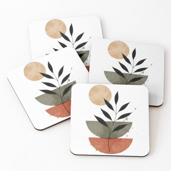 Item preview, Boho Botanical Geometric Sun Art designed and sold by MyCalmDraw.