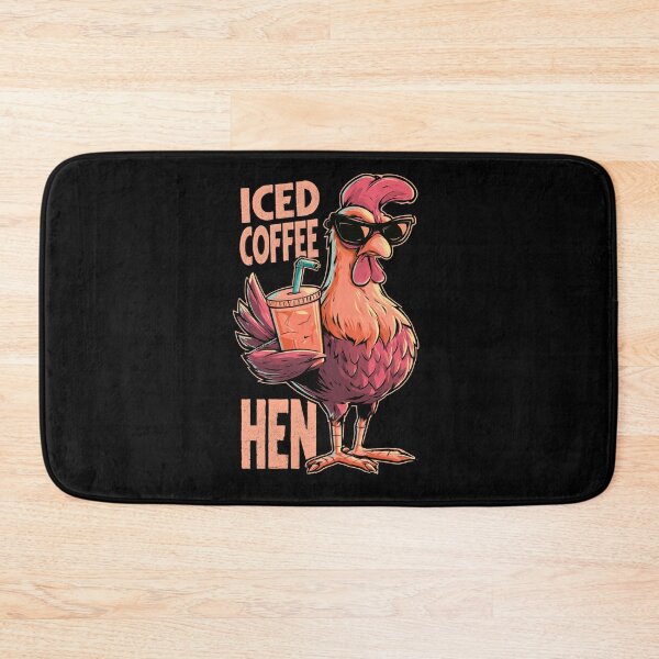 Item preview, Iced Coffee Hen Funny Coffee and Hen Lovers Design designed and sold by DarkRelicStudio.
