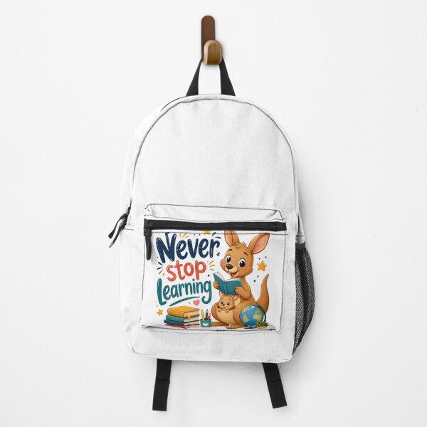 Item preview, Never Stop Learning – Cute Kangaroo Growth Mindset Back-to-School Design designed and sold by HoMya.
