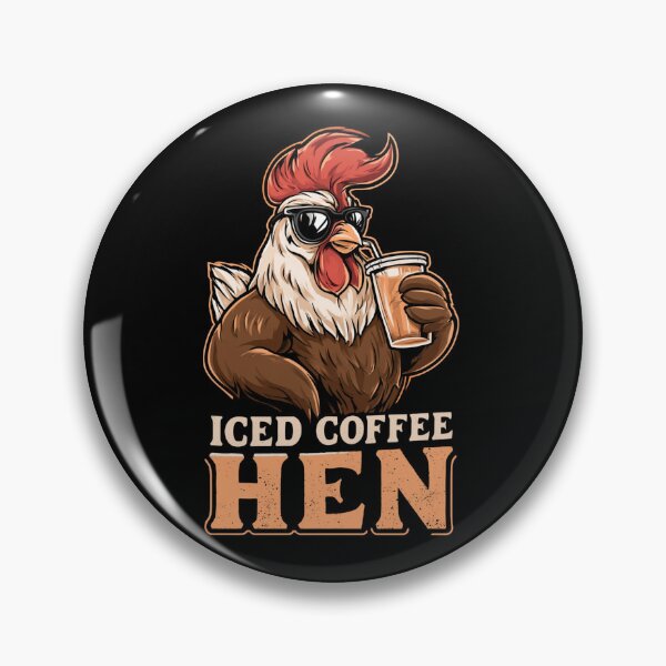 Item preview, Iced Coffee Hen Funny Coffee and Hen Lovers Design designed and sold by DarkRelicStudio.