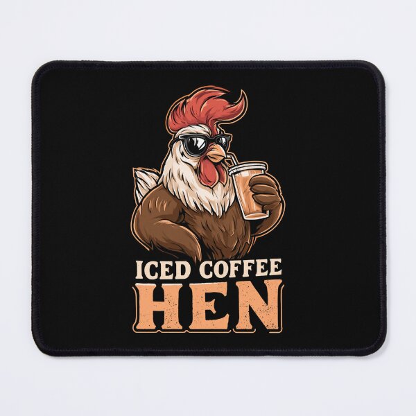 Item preview, Iced Coffee Hen Funny Coffee and Hen Lovers Design designed and sold by DarkRelicStudio.