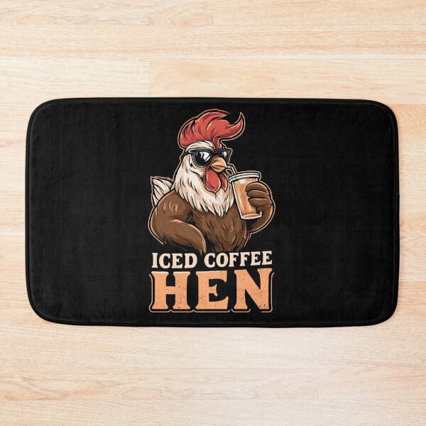 Item preview, Iced Coffee Hen Funny Coffee and Hen Lovers Design designed and sold by DarkRelicStudio.