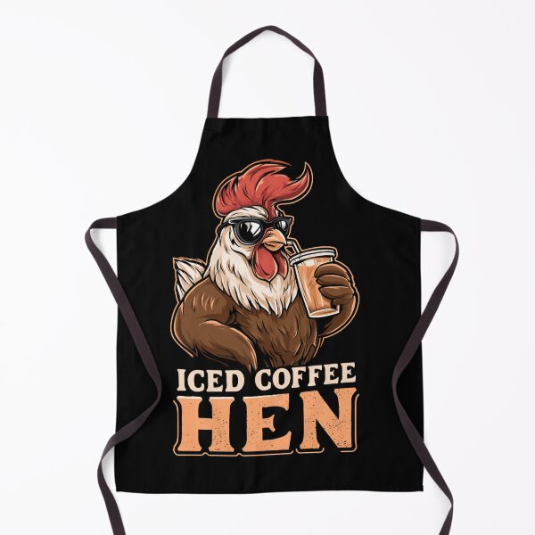 Item preview, Iced Coffee Hen Funny Coffee and Hen Lovers Design designed and sold by DarkRelicStudio.