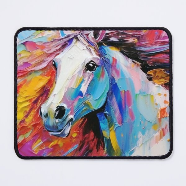 Item preview, Magical Horse Impasto-Style Colorful Digital Art Painting designed and sold by DEC02.