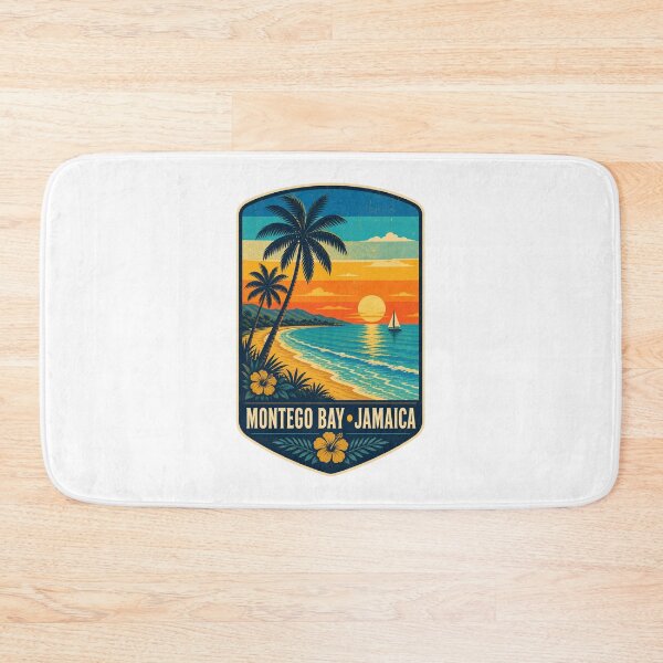 Item preview, Montego Bay Jamaica – Retro Caribbean Travel Art designed and sold by AMICO77.