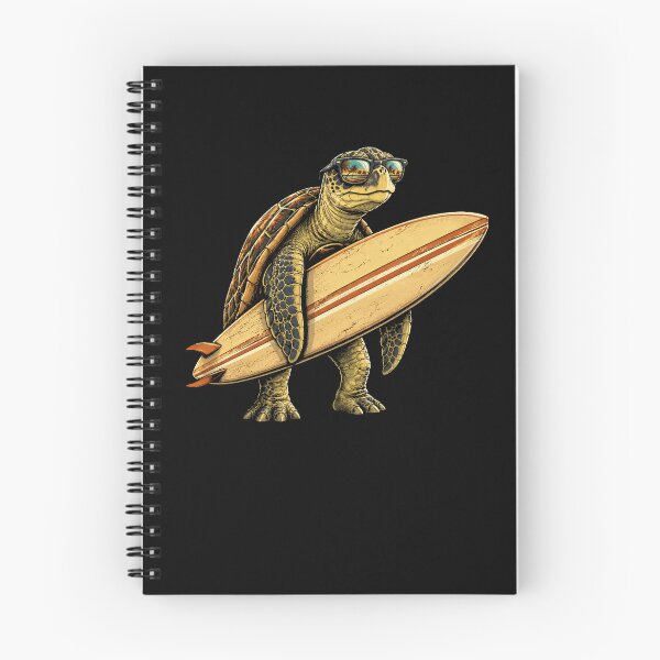 Item preview, Cool Surfing Sea Turtle Vintage Beach Adventure designed and sold by Moizento.