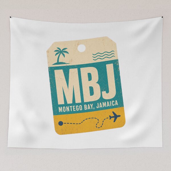 Item preview, Montego Bay Jamaica – Retro Caribbean Travel Art designed and sold by AMICO77.