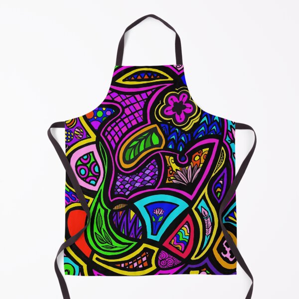 Item preview, Blooming Chaos | Neon Abstract Floral Art designed and sold by ArtflyStudio.