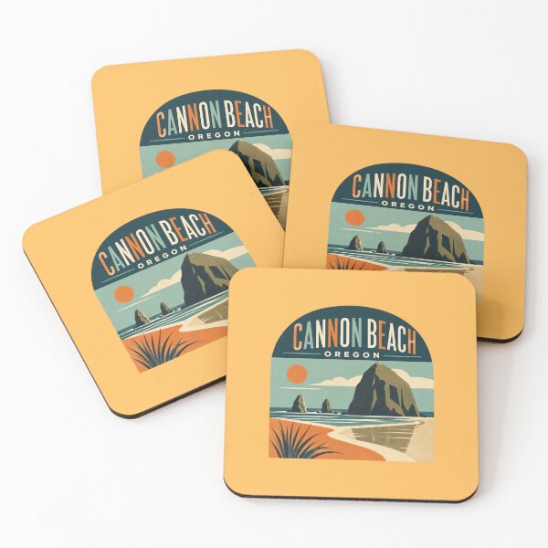 Item preview, Cannon Beach, Oregon vintage travel artwork designed and sold by Rue Design Company.