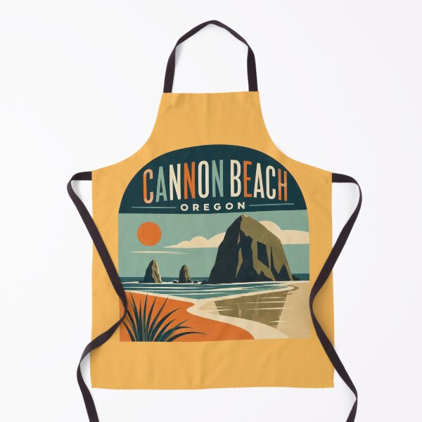 Item preview, Cannon Beach, Oregon vintage travel artwork designed and sold by Rue Design Company.