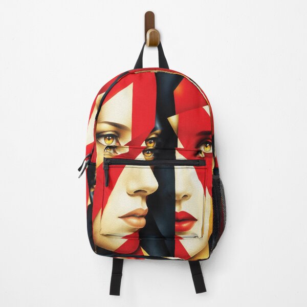 Item preview, Mirrored Faces – Geometric Pop Art Portrait designed and sold by RamyGallery.