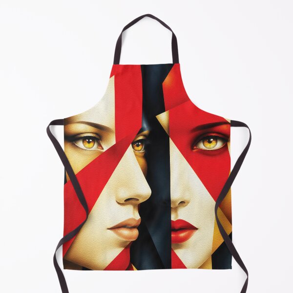 Item preview, Mirrored Faces – Geometric Pop Art Portrait designed and sold by RamyGallery.