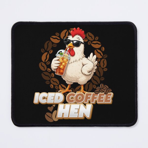 Item preview, Iced Coffee Hen Funny Coffee and Hen Lovers Design designed and sold by DarkRelicStudio.