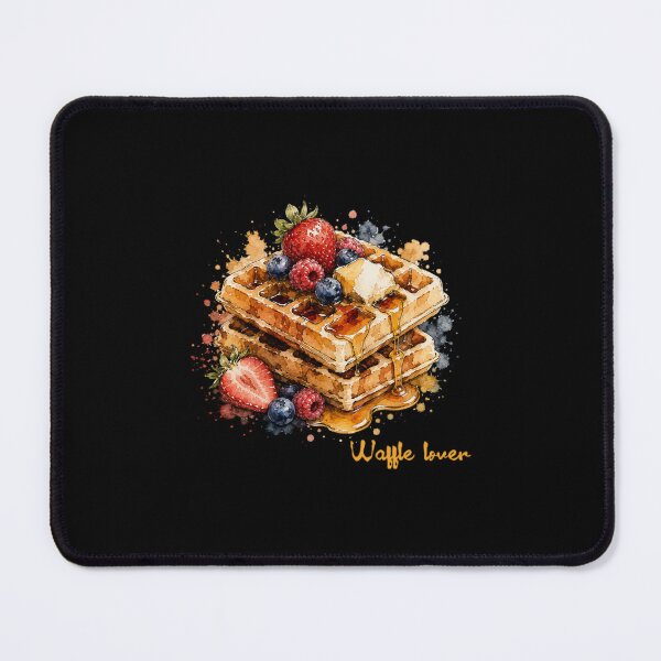 Item preview, Waffle Lover – Watercolor Breakfast Illustration designed and sold by HolidayMoods.