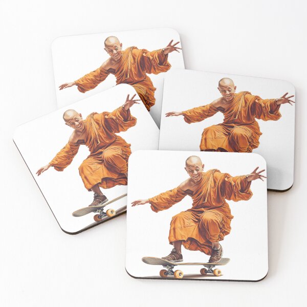Item preview, Monk On Skateboard designed and sold by OrphanSktboards.