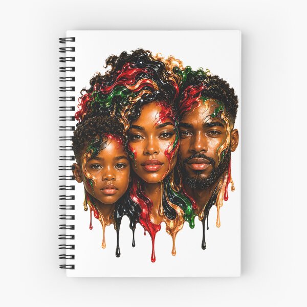 Item preview, African American Family Abstract Portrait | Juneteenth Afrocentric Art designed and sold by ArtSpark Studio.