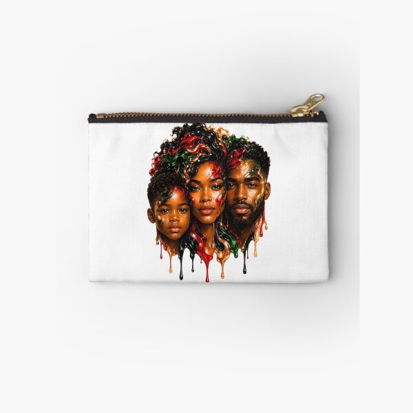 Item preview, African American Family Abstract Portrait | Juneteenth Afrocentric Art designed and sold by ArtSpark Studio.