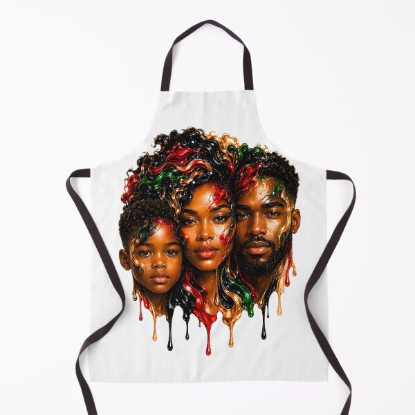Item preview, African American Family Abstract Portrait | Juneteenth Afrocentric Art designed and sold by ArtSpark Studio.