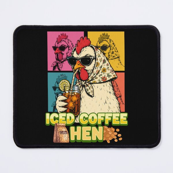Item preview, Iced Coffee Hen Funny Coffee and Hen Lovers Design designed and sold by DarkRelicStudio.