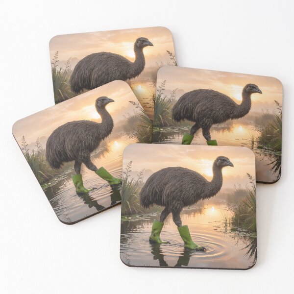 Item preview, Giant Moa Knows Dry Feet Are Happy Feet designed and sold by Tridentulus.