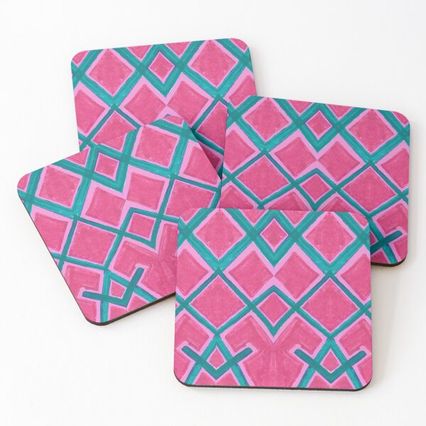 Item preview, Too Rich to Cry- Pink, Magenta, Turquoise Geometric Pattern designed and sold by Little Lucid Mind.