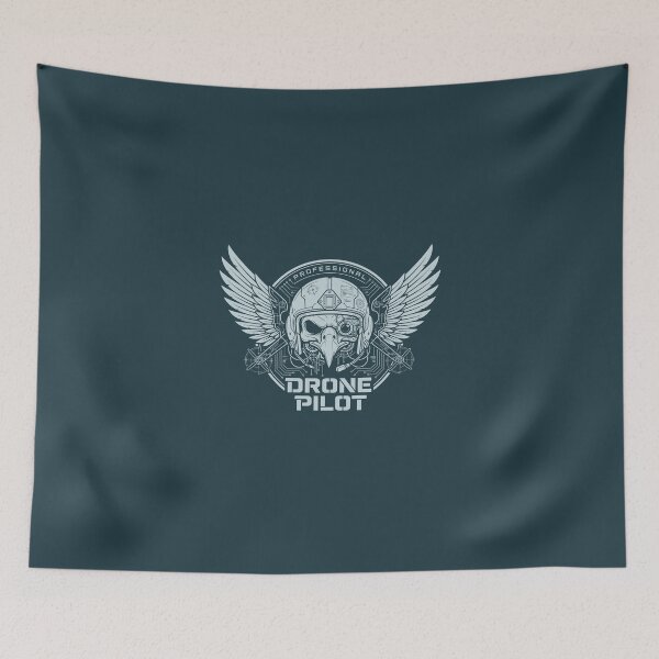 Item preview, Futuristic Cyberpunk Drone Pilot Technical Line Art UAV Graphic designed and sold by KiwiRider.