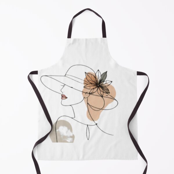 Item preview, Minimal Line Art Woman with Hat designed and sold by MyCalmDraw.