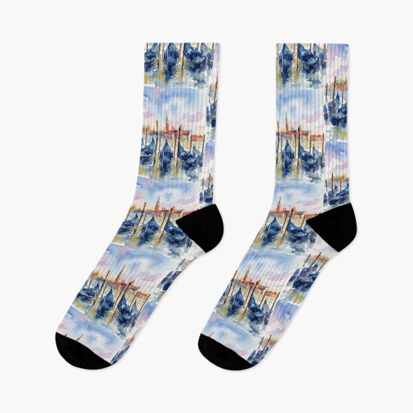 Item preview, Venice Gondolas Watercolor San Giorgio designed and sold by caracatita75.
