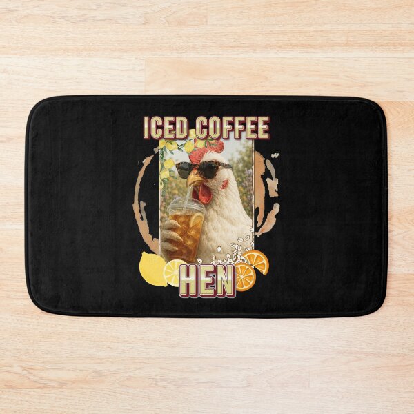 Item preview, Iced Coffee Hen Funny Coffee and Hen Lovers Design designed and sold by DarkRelicStudio.