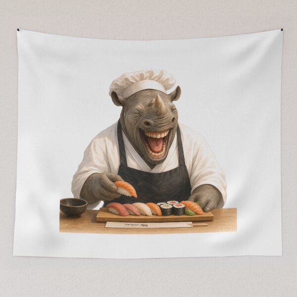 Item preview, Laughing Sushi Chef Gift designed and sold by Wenvilgrace.