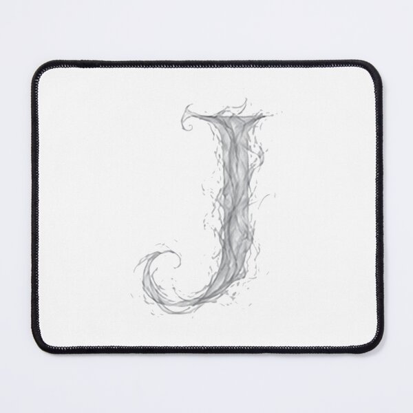 Item preview, Pearl Smoke Victory: The Ethereal Vapor Letter J designed and sold by BlissBlvdShop.