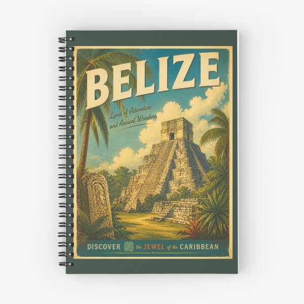 Item preview, Vintage Belize Poster designed and sold by GoodOldVintage.