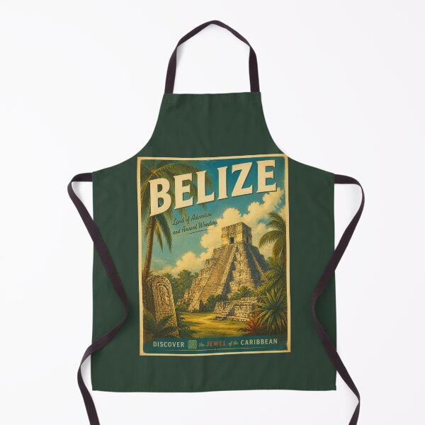 Item preview, Vintage Belize Poster designed and sold by GoodOldVintage.