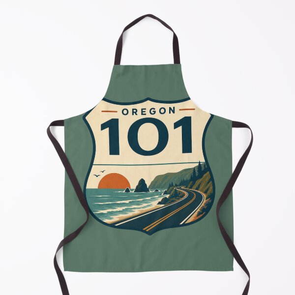 Item preview, Oregon Highway 101 coastal scenic road badge designed and sold by Rue Design Company.